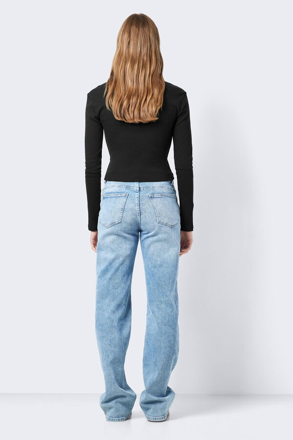 Noisy May Camiseta escote gota negro