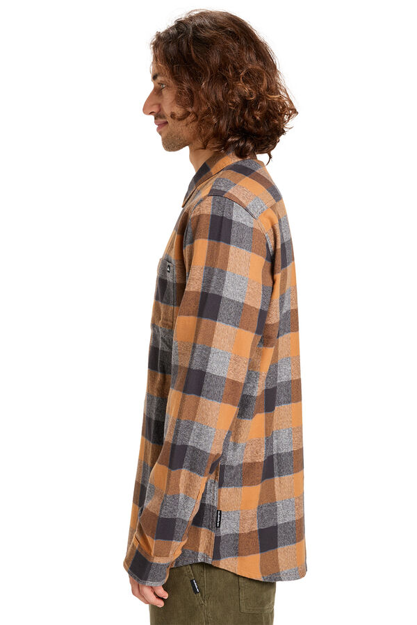 Quiksilver Motherfly Plaid - Camisa de manga larga para hombre estampado