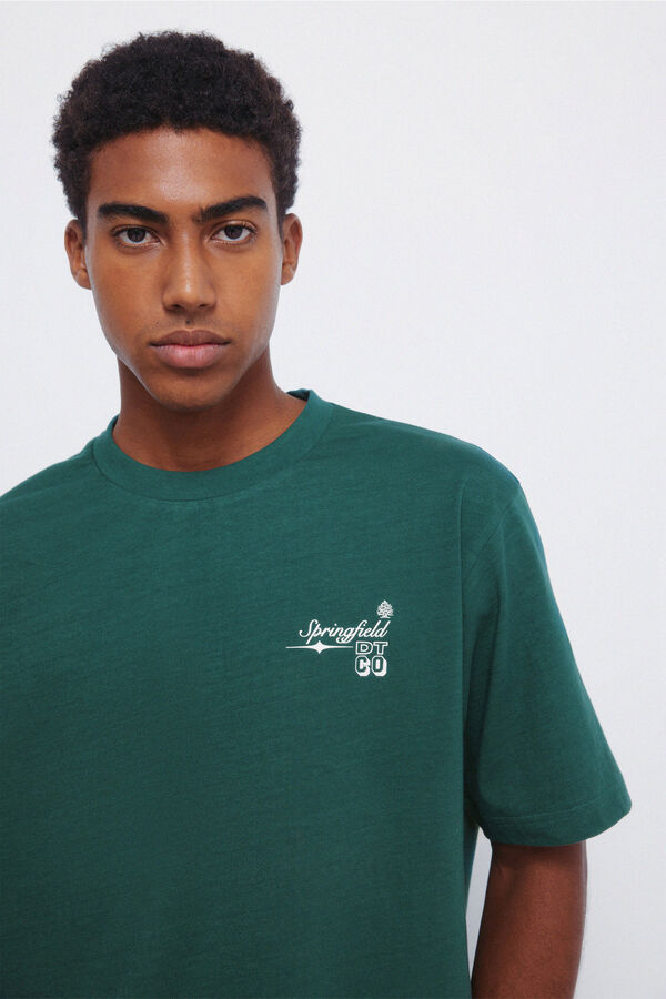 Springfield T-shirt da colagem de Springfield verde
