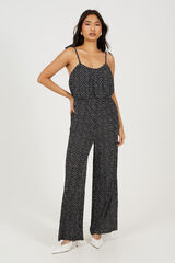 Brave Soul Mono largo estampado topos negro