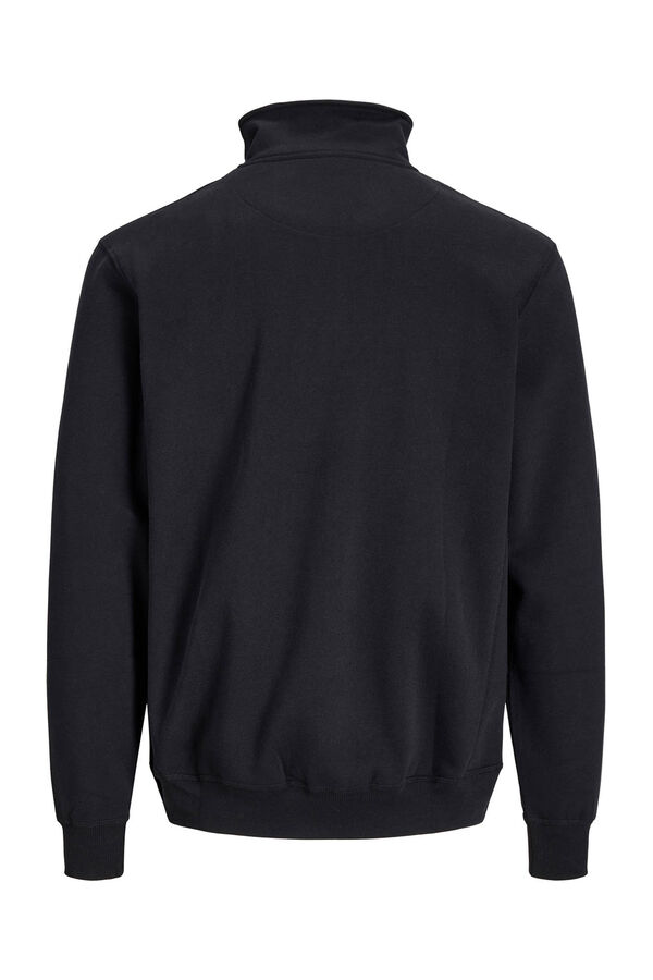 Jack & Jones Sudadera cuello cremallera negro