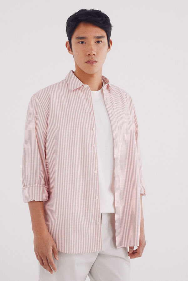 Springfield Camisa polera rayas rojo