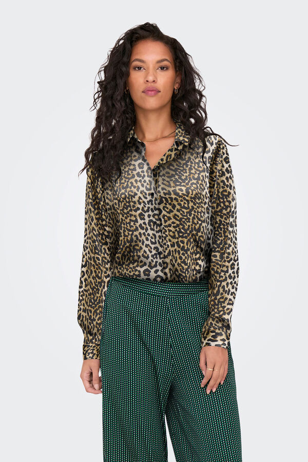 Only camisa de cetim cru