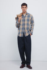 Springfield camisa xadrez tartan amarelo