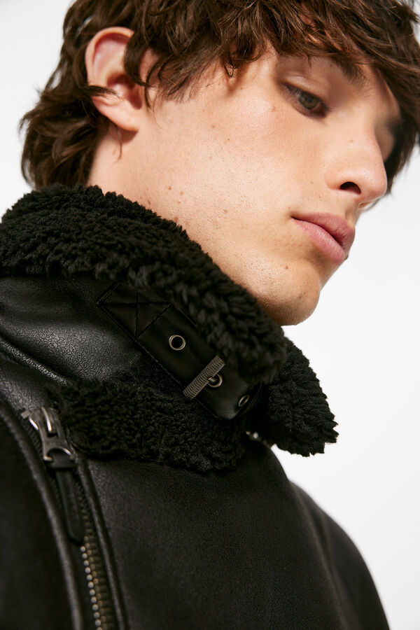 Springfield Cazadora perfecto doble faz negro