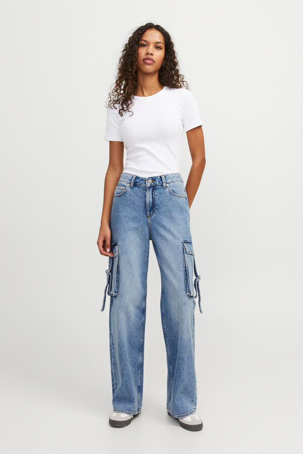Jack & Jones Jeans Wide Leg Cargo azul