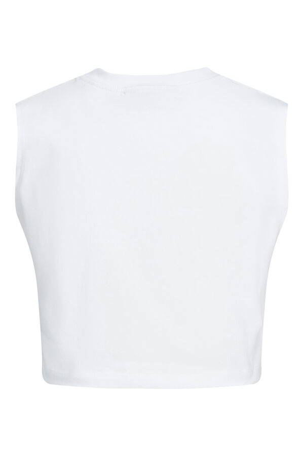 Jack & Jones Crop top sem mangas branco