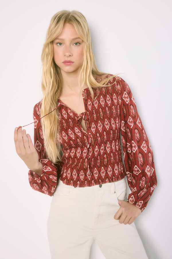 High Spirits Camisa Stella burdeos