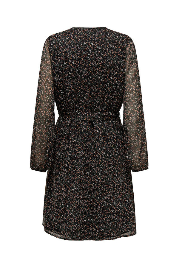 Only Vestido curto de gaze cru