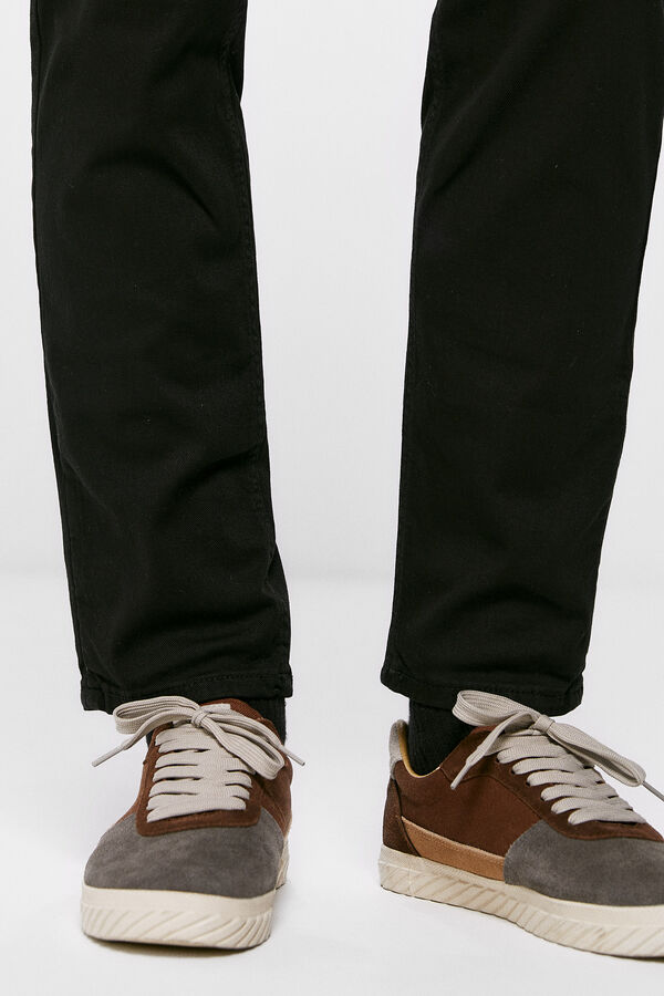 Springfield Pantal&oacute;n 5 bolsillos color slim lavado negro