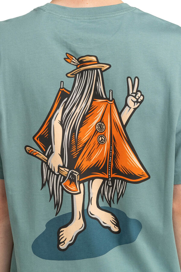 Element Happy Camper - T-shirt de manga curta para homem azul