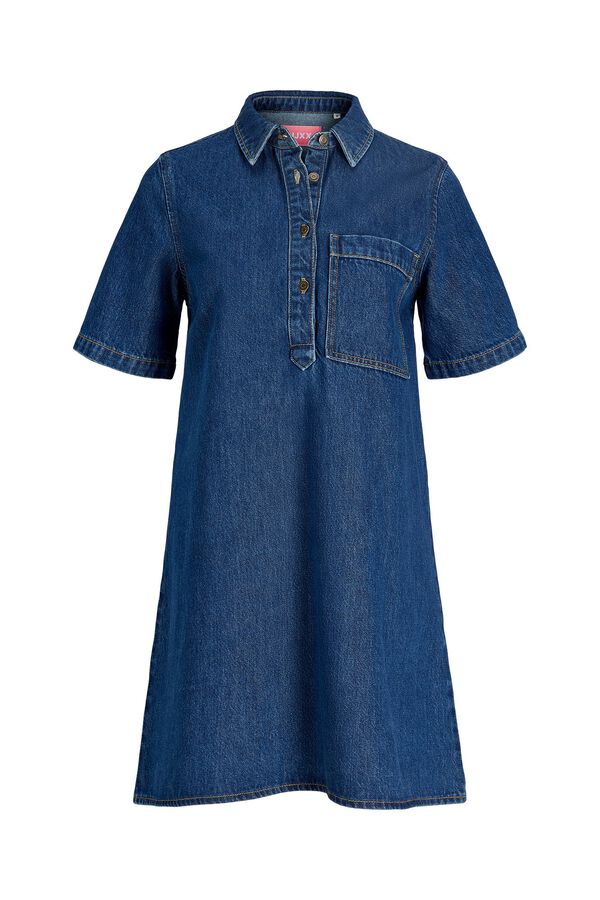 Jack & Jones Vestido denim curto azul
