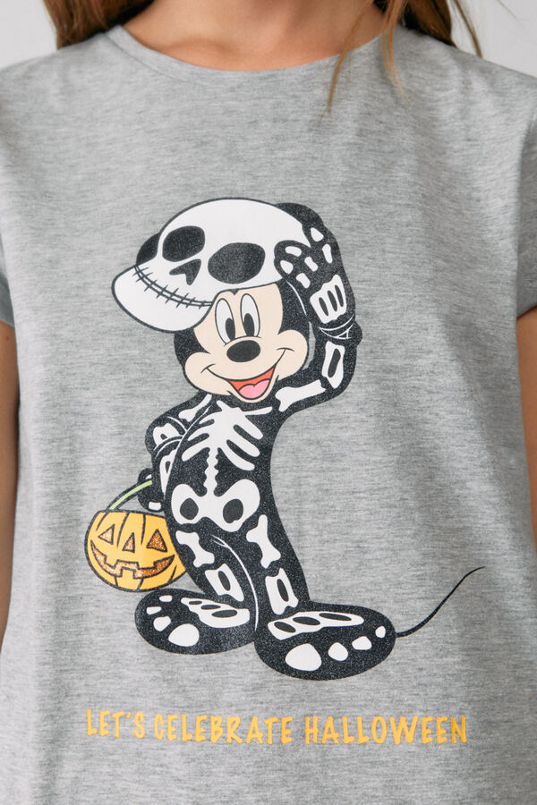 Springfield Camiseta "Let´s celebrate halloween" gris oscuro
