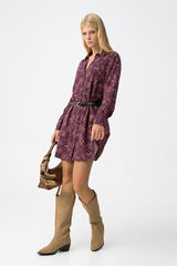 Tiffosi Vestido estampado con cintur&oacute;n estampado