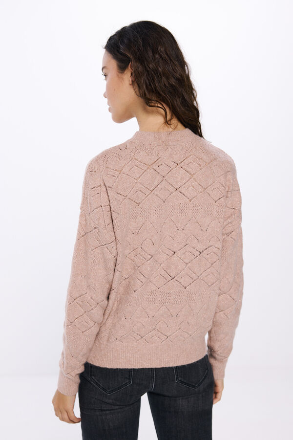 Springfield Jersey pointelle lentejuelas nude