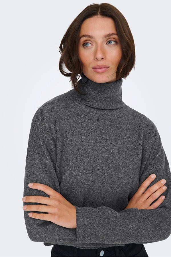 Only Camisola de gola cinzento