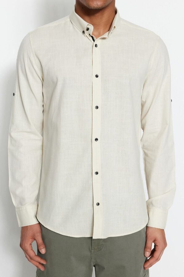 Trendyol Camisa de manga comprida bege