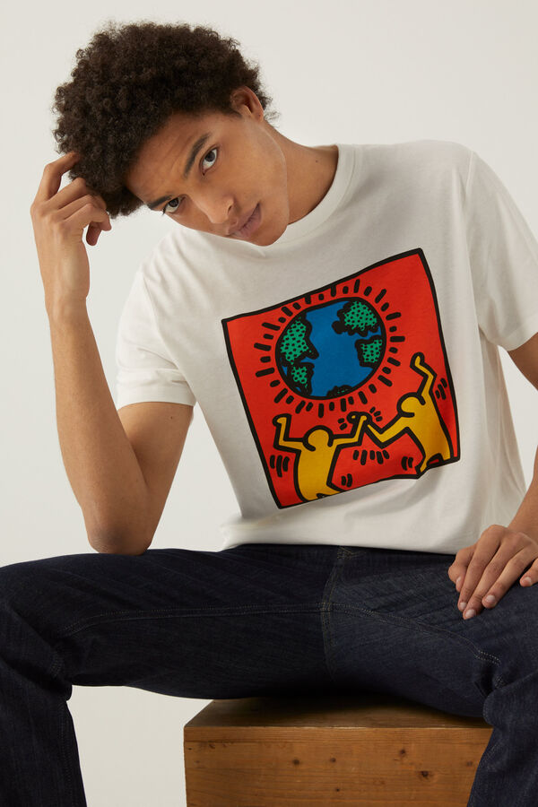 Springfield Camiseta Keith Haring marfil