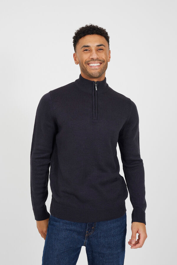 Brave Soul Jersey de cuello alto gris