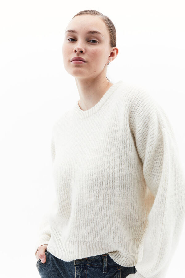 Oxxo Camisola de gola redonda cinzento