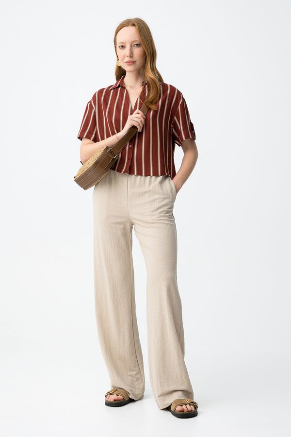 Tiffosi Pantalones anchos beige