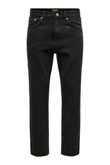 Only & Sons Cal&ccedil;a jeans reta preto