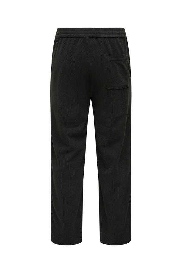 Only & Sons Pantal&oacute;n largo pana negro