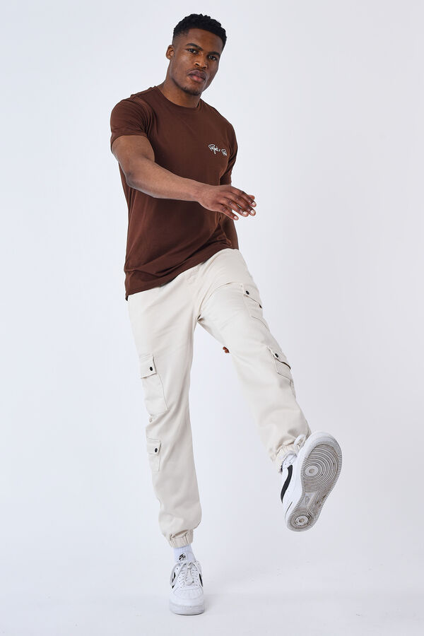 Project X Paris PANTAL&Oacute;N CARGO MULTI BOLSILLOS marfil