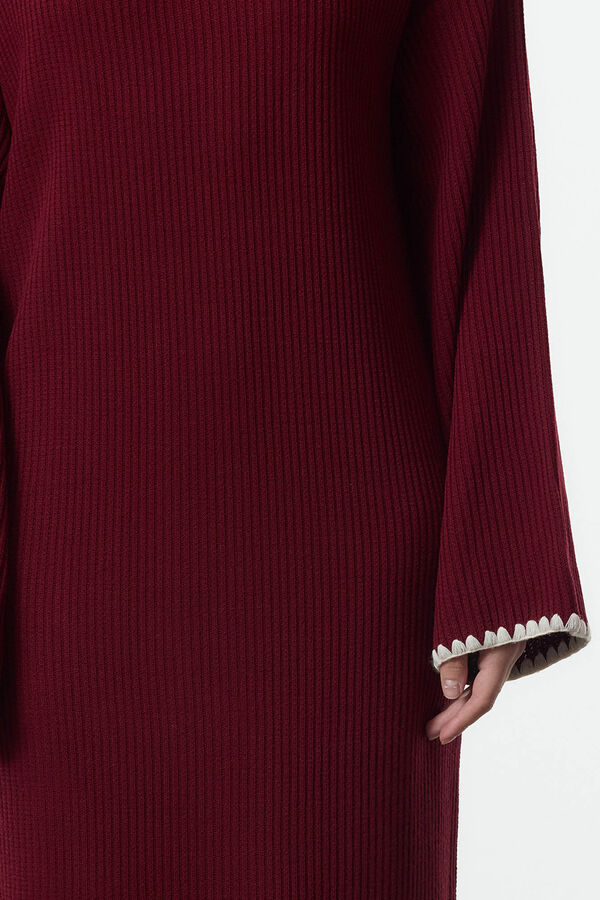 Trendyol Vestido longo de malha estampado