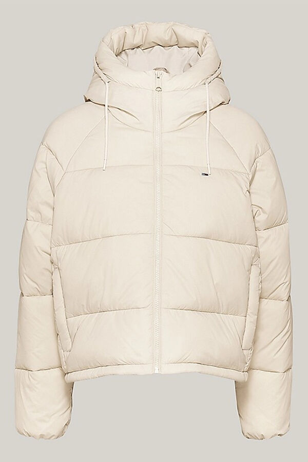 Tommy Jeans Chaqueta acolchada con capucha y cremallera azul