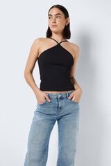 Noisy May Top tirantes cuello halter negro