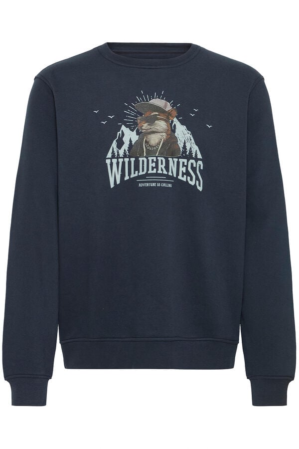 Blend Sudadera cuello redondo azul