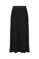 Pieces Saia plissada preto