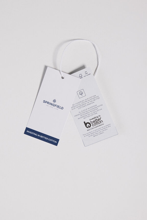 Springfield Camisa riscas manga 3/4 azul