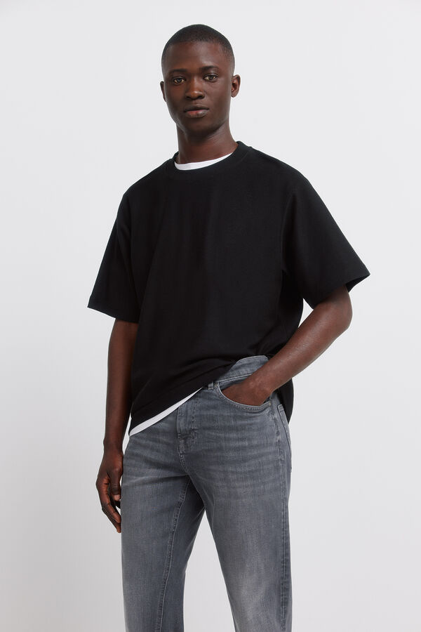 Springfield Jeans skinny fit cinzento escuro cinzento