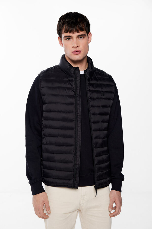 Springfield Colete acolchoado preto