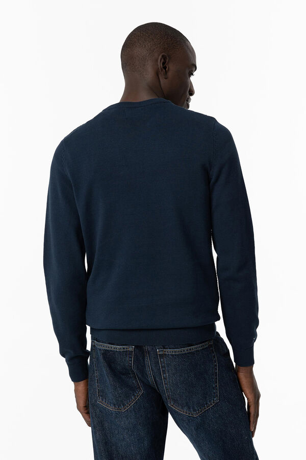 Tiffosi Jersey de Punto con Jacquard azul