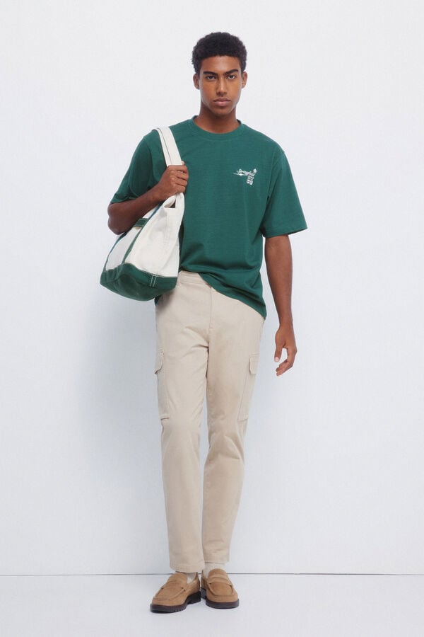 Springfield T-shirt da colagem de Springfield verde