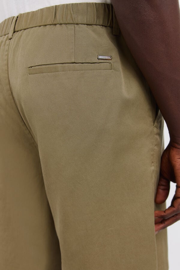 Springfield Bermudas fluidas wide fit bege