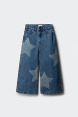 Springfield Kids Jeans denim culotte ESTRELLAS ni&ntilde;a azul