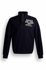 Superdry Abrigo Cuello Panadero azul