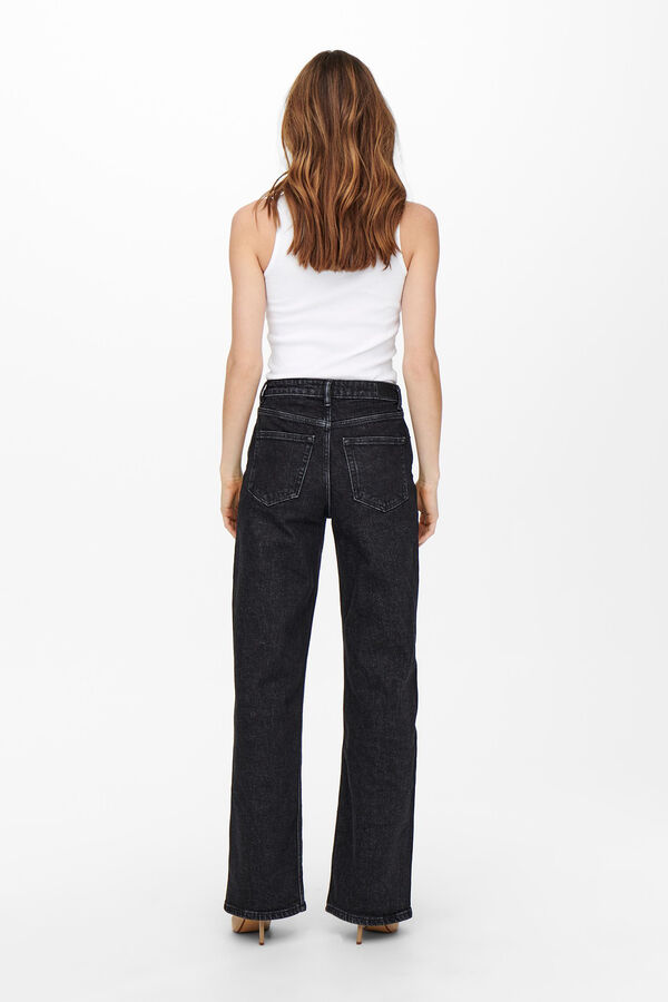 Only Jeans Wide Leg preto