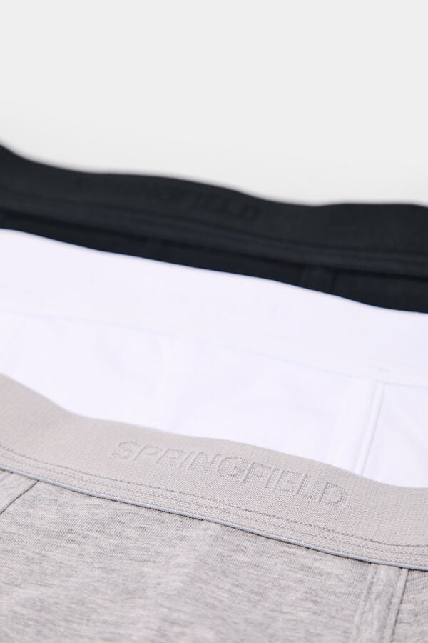Springfield Pack 3 boxers b&aacute;sicos cinzento