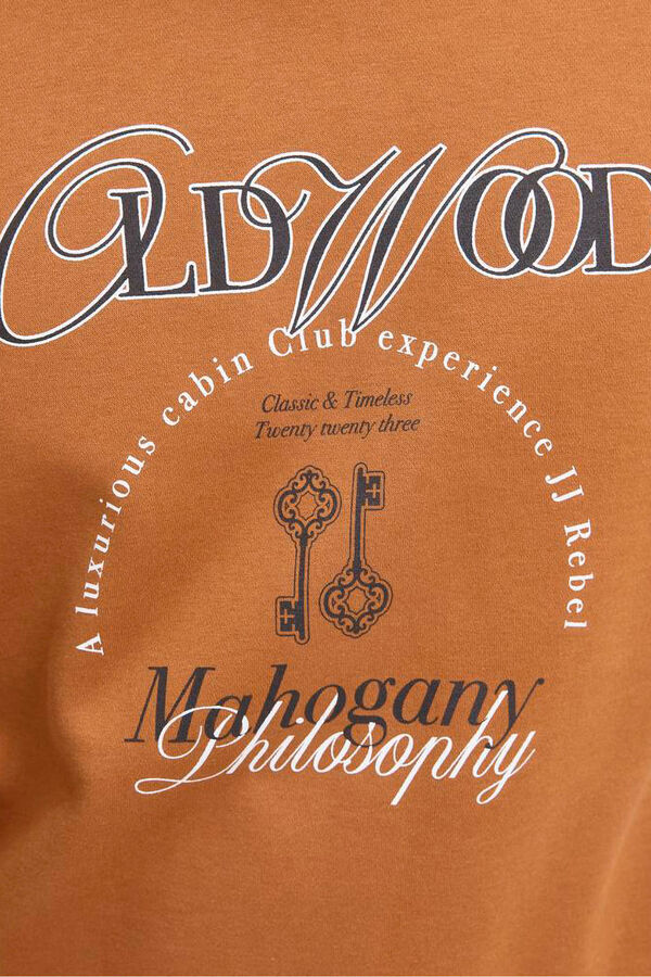 JJ REBEL Sudadera estampado frontal naranja