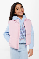 Springfield Kids Colete acolchoado para menina rosa