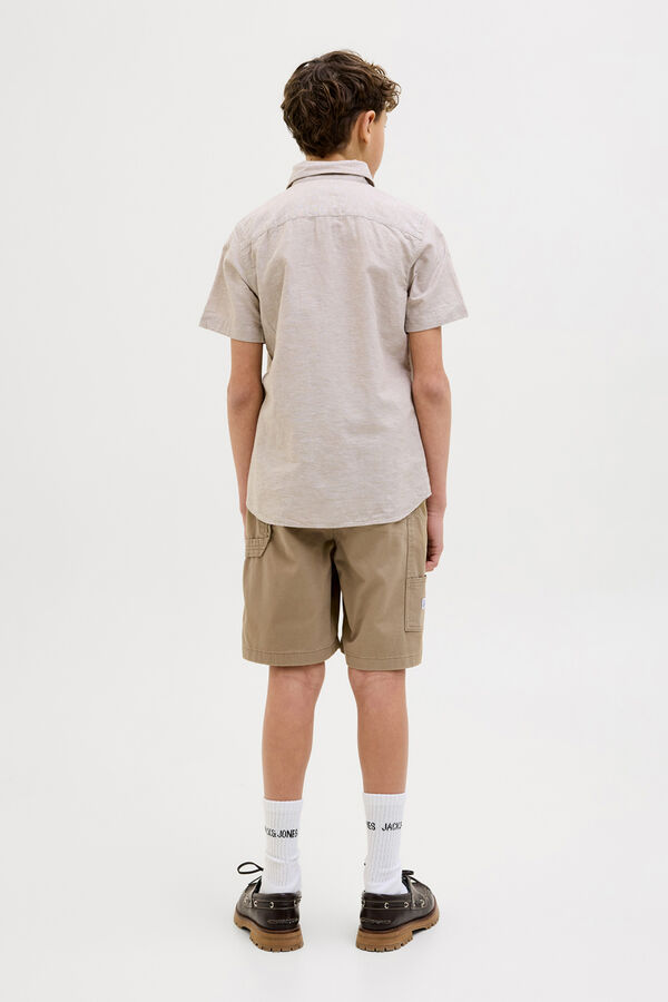 Jack & Jones Junior Bermuda cargo loose fit nude