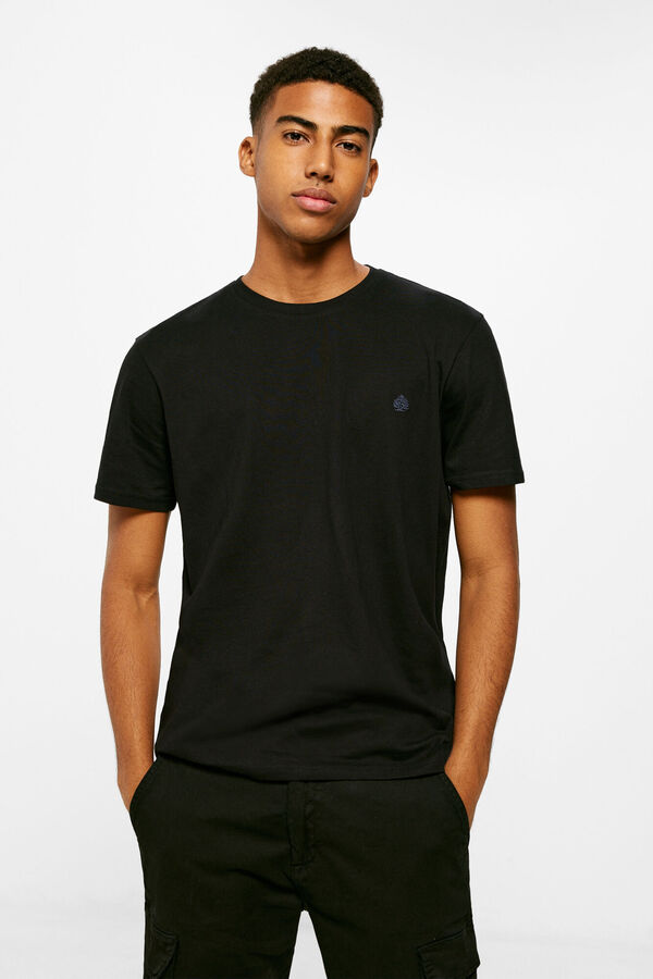 Springfield Camiseta b&aacute;sica &aacute;rbol negro