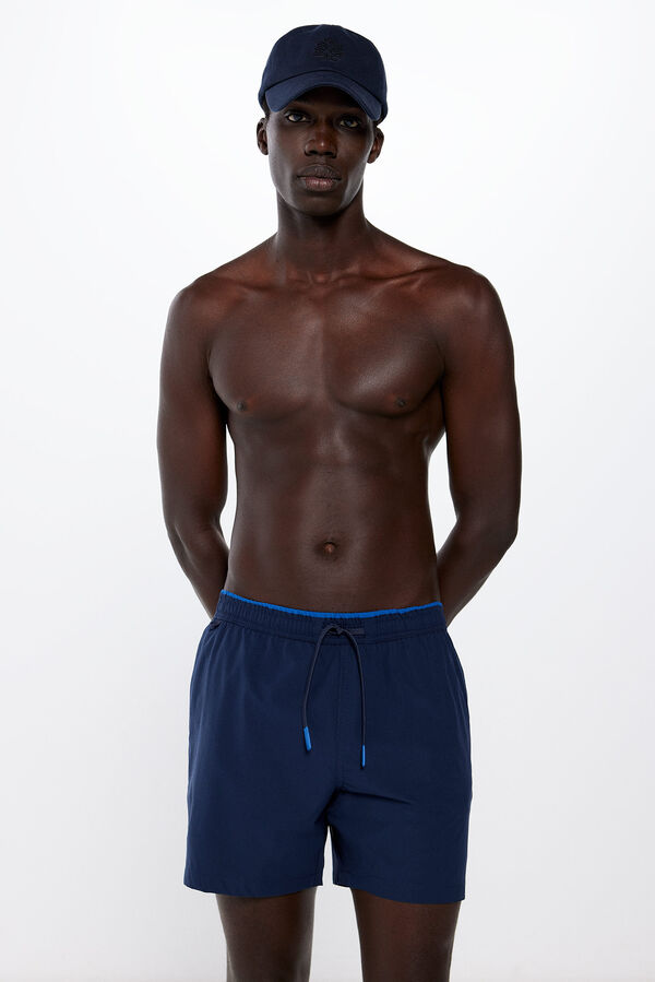 Springfield Ba&ntilde;ador liso azul