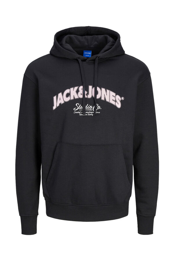 Jack & Jones Sudadera regular fit capucha negro