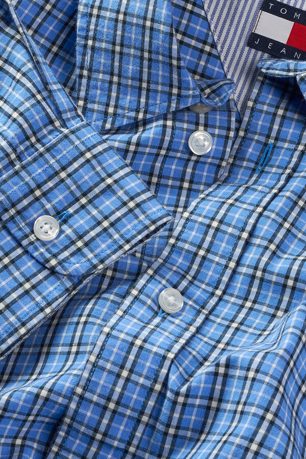 Tommy Jeans Camisa de hombre de popel&iacute;n estampado